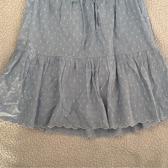 Joie Adel Cornflower Blue Swiss Dot Shirt Dress Small - Picture 6 of 16